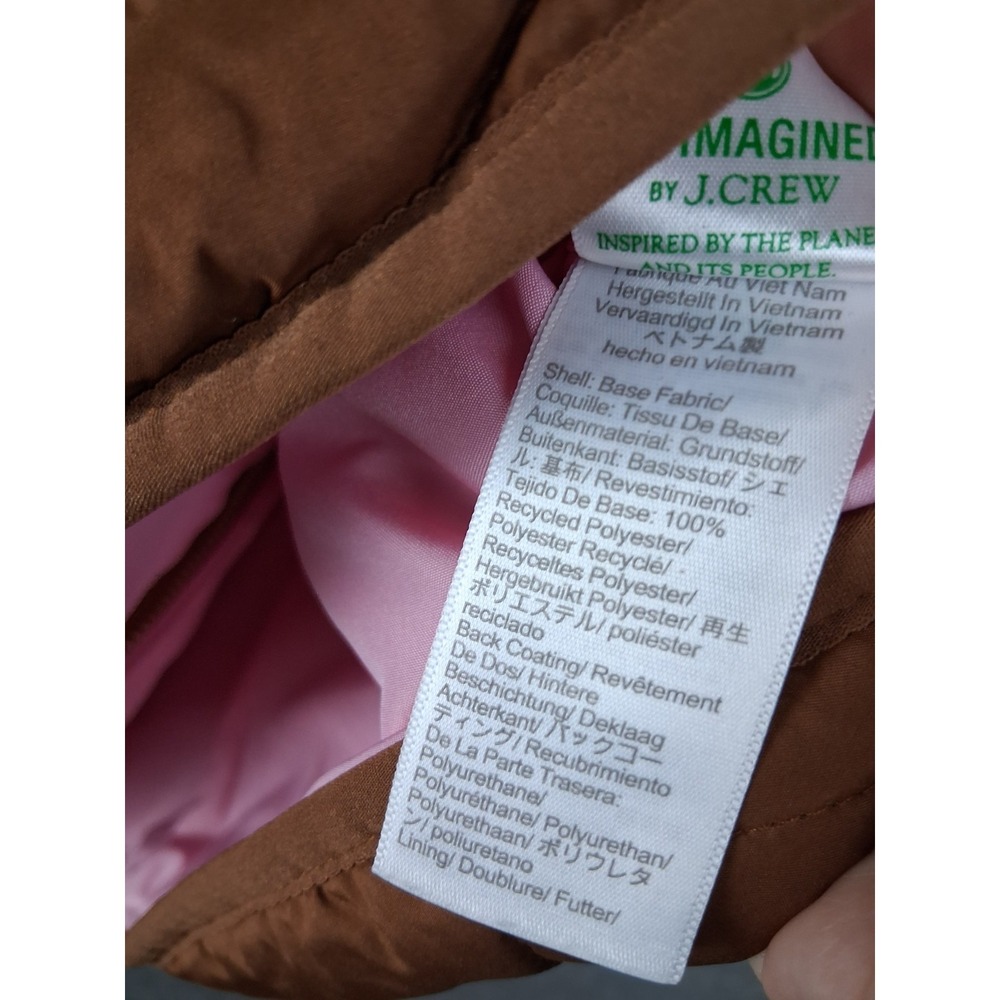 J Crew Womens Jacket S Brown Quilted Vest New England Preppy Equestrian Chic - Picture 7 of 9